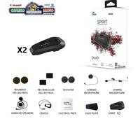 CARDO DUO COPPIA INTERFONO SPIRIT AURICOLARE GPS PER TUTTI I CASCHI WATERPROOF