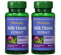 Puritan's Pride Milk Thistle 4:1 Extract 1000 mg (Silymarin) (90 Capsule morbida)