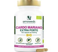 Cardo Mariano BIO Extra Forte 1350mg / giorno integratore con Silimarina 120