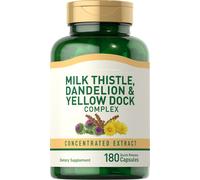 Cardo Mariano, Dente Di Leone E Rabarbaro Giallo 180 Compresse Di Piping Rock