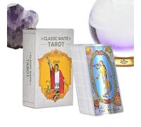 Cards Di Tarocchi - 78 Fogli Oracle Card Per Divinazione, Guida Spirituale Con Facile Apprendimento, Mazzo Di Divinazione Per Donne, Familiari, Giovani, Festa, Casa, Raccolta, Uso Portatile, 4.7x2,7x1