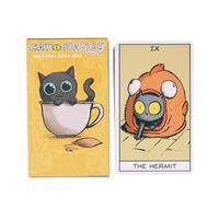 Cards di tarocchi - 78 pezzi Oracle Taroch for Fortune racconta e divinazione del destino, gioco del tavolo da intrattenimento per adulti con previsione mistica, pianificatore mistico spirituale