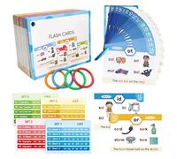 Cards Flash Cards, Sight Word Flash Cards, Educational Root Games, Interactive Homeschool Supplies, Vocabulary for Classroom, Home School Learning, 4.33x3.15x0.04 pollici