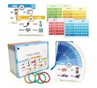 Cards Flash Cards, Sight Word Flash Cards, Educational Root Phonics Games, Interactive Vocabulary Card Set for Homeschool, Classroom Learning, Ideal for Early Education