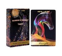 Cards Tarocchi, Clear Imagery Floral Deck, 4,06 x 2,36 pollici Physical Reading Tool with Artistic Design, Spiritual Guidance for Dream Interpretation, Awakening, Collector, Art Lover, and Enthusiast