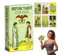 Cards Tarocchi, Oracle Deck, Portatile Full-English Edition, 78 Fogli unici Show Enchanted Art, Detailed Guidebook Chiarifica i mezzi criptici, Divinazione Set per Gatherings Intuitive