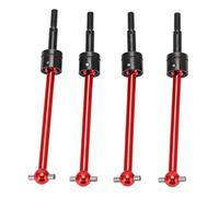 cardyven 4pcs Set di Alberi di Trasmissione CVD in Alluminio, Kit di aggiornamento 'assale Posteriore Anteriore in Metallo Pesante Alte travetti per Le trasmissioni per Trasmissione TT02B (Rosso)