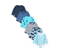 Care 4132, Baby Body a Maniche Lunghe, Unisex - Bimbi 0-24, Pacco da 6, Dark Navy (778), 62
