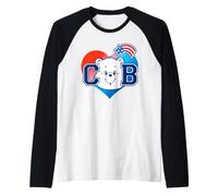 Care Bears 4th of July CB Big Heart Maglia con Maniche Raglan