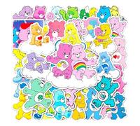 Care Bears - Adesivo in vinile fustellato, per laptop, telefono, console e pareti, borse, libri, confezione da 50