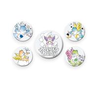 Care Bears Angel Baby - Set di 5 spille a bottone
