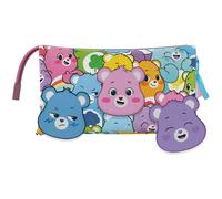 CYPBRANDS - Care Bears, Astuccio Triplo, Portatutto, 5 scomparti, Materiale scolastico, Custodia, Orsi Amorevoli, Multicolore, Prodotto Ufficiale