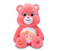 Care Bears Basic Medium Plush - Love-a-Lot Bear 35cm - Peluche Morbido con il Fascino Classico Regalo Perfetto per Tutte le Età