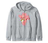 Care Bears Beary Christmas Cheer Bear Happy Greetings Felpa con Cappuccio