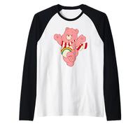 Care Bears Beary Christmas Cheer Bear Happy Greetings Maglia con Maniche Raglan
