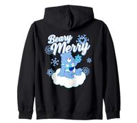 Care Bears Beary Merry Grumpy Bear Christmas Felpa con Cappuccio