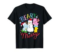 Care Bears Beary Merry Snowman Christmas Maglietta