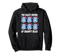 Care Bears Christmas The Many Moods of Grumpy Bear Chart Felpa con Cappuccio