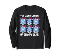 Care Bears Christmas The Many Moods of Grumpy Bear Chart Maglia a Manica