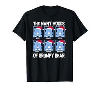 Care Bears Christmas The Many Moods of Grumpy Bear Chart Maglietta