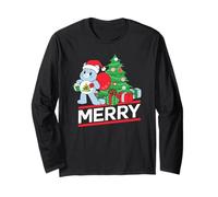 Care Bears Christmas Wishes Bear Holding Presents for You Maglia a Manica