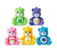 Care Bears Confezione di 5 Micro Peluche, Orsetto dell'Allegria, Orsetto Sorridente, Orsetto della Buona Fortuna, Orsetto Burbero e Orsetto dell'Armonia, Giocattolo Per Bambini e Bambine dai 4 Anni+
