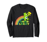 Care Bears Good Luck Bear Born Lucky St. Patrick's Day Maglia a Manica