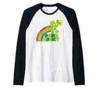 Care Bears Good Luck Bear Born Lucky St. Patrick's Day Maglia con Maniche Raglan