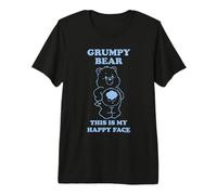 Care Bears Grumpy Bear Happy Face Maglietta Premium