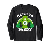 Care Bears Here to Paddy Good Luck Bear St. Patrick's Day Maglia a Manica