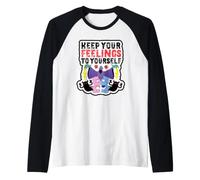 Care Bears Keep Your Feelings To Yourself Maglia con Maniche Raglan