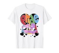 Care Bears Pride Cheer And Share Bear Rainbow Heart Maglietta