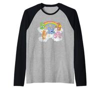 Care Bears Rainbows Bears Clouds Hearts And Stars Maglia con Maniche Raglan