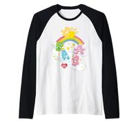Care Bears Sitting in The Clouds Maglia con Maniche Raglan