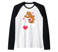 Care Bears Tenderheart Bear Fishing Hearts Maglia con Maniche Raglan