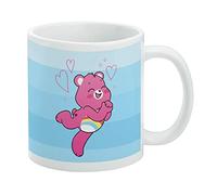 Care Bears: Unlock the Magic Cheer Bear, tazza da caffè in ceramica, idea regalo per caffè, tè e bevande calde, 325 ml, colore bianco