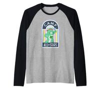 Care Bears: Unlock The Magic Good Luck Bear Camp all-Star Maglia con Maniche Raglan
