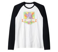 Care Bears: Unlock The Magic Happy Camper Share Bear Maglia con Maniche Raglan
