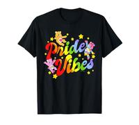Care Bears: Unlock The Magic Pride Vibes Stars And Rainbows Maglietta