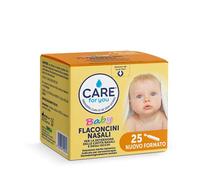 CARE for you, Flaconcini Nasali Baby - Lavaggio Nasale Bambini , Soluzione Sterile Isotonica, Adatto Anche per Neonati ed Adulti, Flaconcini Monodose, 25 flaconi x 5ml