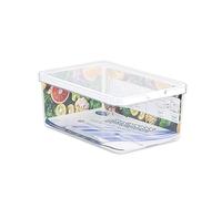 CARE + PROTECT Contenitore per alimenti smart, l’organizer per frigorifero, ottimamente impilabile, protegge gli alimenti dall'umidità e mantiene il cibo fresco più a lungo, 4.65