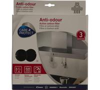 CARE + PROTECT Filtro Cappa Compatibile Anti-odore ai Carboni Attivi (150x50mm, 560gr, Type 047, 2 Filtri per pack)