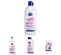 CARE + PROTECT Pacchetto per la lavastoviglie, set di detergenti: sgrassante in gel tutto in uno, 750 ml, brillantante universale, 500 ml, deodorante profumato a lunga durata, 1 conchiglia.