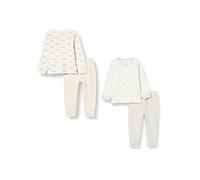 Care Pyjama Set, 2-Pack, Set Tutine Per La Notte Unisex - Bimbi 0-24, Multicolore Glacier Grey (1012), 1-2 mesi