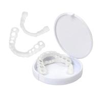 Care Spring 2 Paia di Faccette per Dentiera A Scatto sui Denti Sorriso Perfetto Istantaneo Denti Finti Apparecchi Temporanei Superiori E Inferiori, Copri I Denti Imperfetti, Sorriso Sicuro