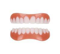 Care Spring Faccette Dentali Universali 2 Paia Denti Finti Professionali, Dentiera Provvisoria Sopra E Sotto Protesi Dentale Riutilizzabile, Dentiera Finta Naturale Per Uomini Donne Sbiancamento Denti