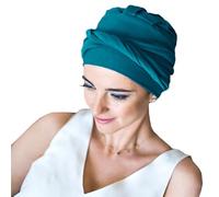 CAREBELL Turbante Confort Bambù cappello oncologico per chemioterapia o alopecia, Oceano, Taglia unica