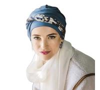 CAREBELL Turbante oncologico Modello Comfort Soho realizzato a Mano in Spagna con bambù morbido e traspirante, specifico per chemioterapia, alopecia e pelli sensibili.