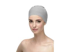 CAREBELL Turbante oncologico/per dormire/tessuto di bambù/adatto pelli sensibili/casi perdita di capelli/chemioterapia e alopecia/base e confortevole/grigio perla
