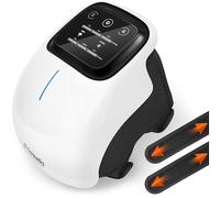 Careella Massaggiatore per ginocchio XL wireless avanzato - Pad riscaldato e ricaricabile con vibrazione intelligente, tutore regolabile e luce delicata - Dispositivo comfort senza fili per ginocchia